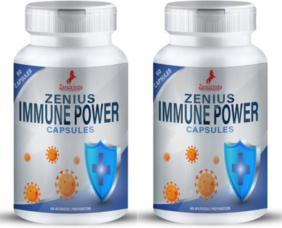 Zenius Immune Power Capsule for Power and Immunity Booster(Pack of 2, 60 Capsules)