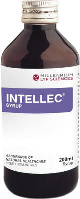 MILLENNIUM LYF SCIENCES INTELLEC SYRUP | Improve Memory, Focus & Concentration | 200mlx3 Bottle(Pack of 3, 200 ml)