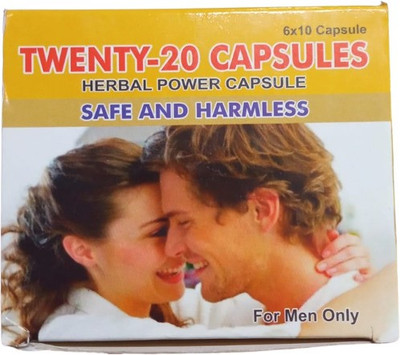 Rana Herbals TWENTY-20 CAPSULES FOR MEN ONLY(60 Capsules)