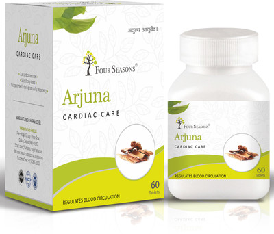 Four Seasons Arjuna Tablet | Maintains Healthy Heart Functions | Cardiac Care(60 Tablets)