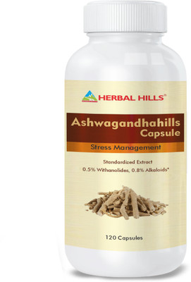 Herbal Hills Ashwagandhahills 120 Capsule (Pack of 2)(Pack of 2, 240 Capsules)