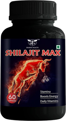 BHARAT HEALTH AYURVED1C SHILAJIT MAX 60veg capsules pack of 1(60 Capsules)
