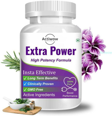 ACTIWOW Extra Power Capsules - Men’s Energy Elixir(30 Capsules)