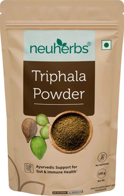 Neuherbs Organic Triphala Powder|Ayurvedic Support For Gut & Immune Health No| Additives(100 g)