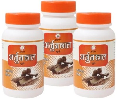 BHARAT AYURVEDIC AUSHDHALAYA Arjun chaal Churna, Powder 100gm each(Pack of 3)