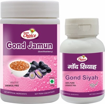 HARC Herbal Canada Health Choice Gond Jamun (120g) + Gond Siyah (60g) | Healthy Combo Pack(Pack of 2)