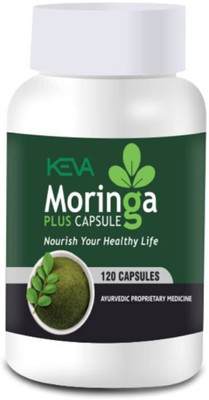 KEVA Moringa plus Capsules Strengthens Immune System and Detoxifies Body(120 Capsules)