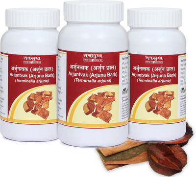 Tansukh Arjuntvak Churna, Arjun chhal Powder , Arjun bark Powder , Arjun chaal | Terminalia Arjuna | (100gm X 3)(Pack of 3, 300 g)