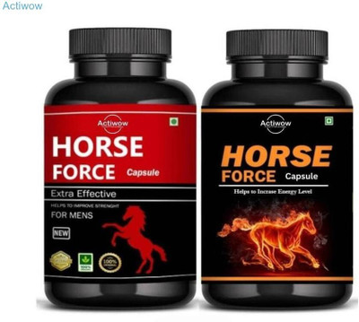 ACTIWOW Horse Force Capsule Combo Unlock Strength & Wellness VGH01 H08(30 Capsules)