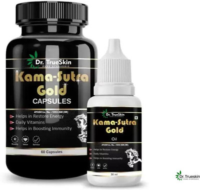 Dr.TrueSkin Kama Sutra Capsule & Oil for Men’s Energy, Stamina & Wellness(60 Capsules)