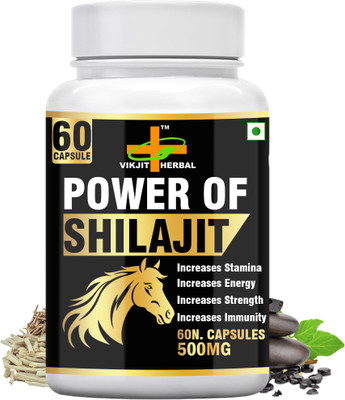 VIKJIT HERBALS P0WER 0F SHILAJIT CAPSULES(60 Capsules)