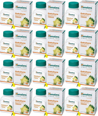 HIMALAYA Gokshura 60 Tablets x Pack of 12(Pack of 12, 720 Tablets)