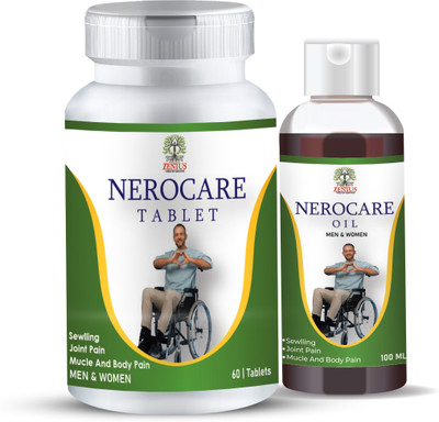 Zenius Nerocare Kit Paralysis Treatment: Tablets, Oils & Immunity Boosters for Recovery(60 Tablets, 100 ml)