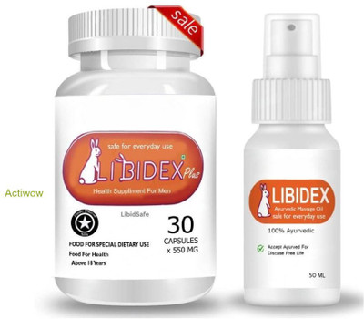 libidex Capsule & Oil Herbal Boost for Vitality X11(30 Capsules)