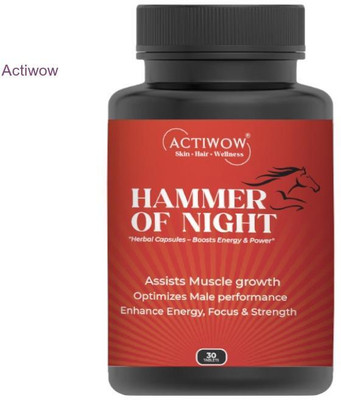 ACTIWOW Hammer Of Night Men’s Strength Reviver(30 Capsules)