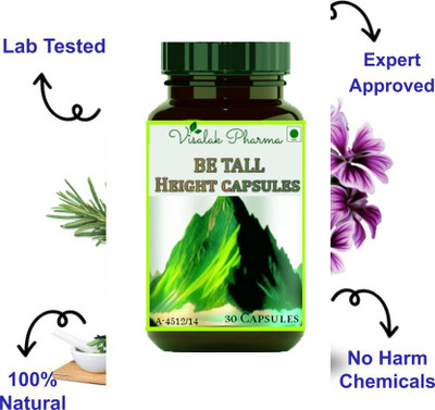 visalak pharma Be Tall Herbal tab-lets 30 Caps pack of 1(30 Capsules)