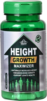 CIPZER Height Growth Maximizer|Helps to Increase Height Growth Naturally 60 Capsules(60 Capsules)