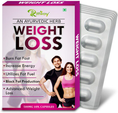 Riffway Weight Loss Solution To Burns Extra Fat Without Diet And Exercise(Pack of 6, 60 Capsules)