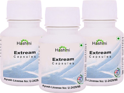 Hashmi Extreme X Plus Capsule for Men | Help in Increase Blood Flow and Power(60)(Pack of 3, 60 Capsules)