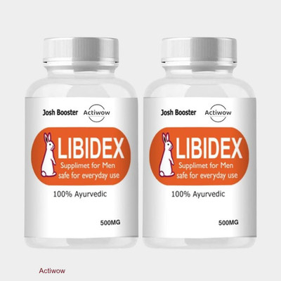 ACTIWOW Libidex Capsules - Peak Vitality & Stamina Support for Men(Pack of 2, 60 Capsules)