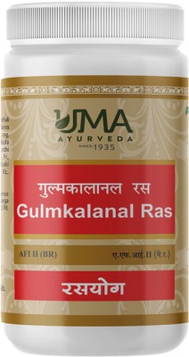 Uma Ayurveda Gulmkalanal Ras 1000 Tab Useful in Digestive Health Gulma, Tumor