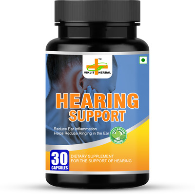 VIKJIT HERBALS Hearing Support Capsule Reduce tinnitus as buzzing,ringing & hissing(30 Capsules)