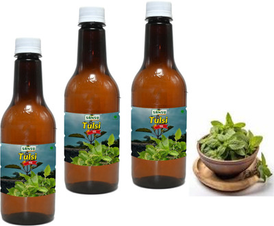 SANSU HEALTH CARE Tulsi Juice for Relief From Cough & Cold 500ml(Pack of 3, 1500 ml)