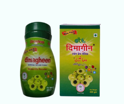 Dawakhana Dimagheen (400gm) Herbal Brain Tonic, Amla Immunity Booster(Pack of 4, 1600 g)