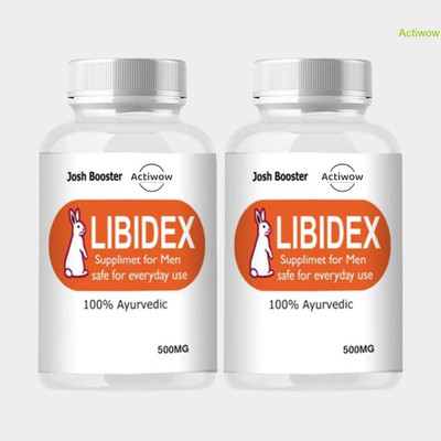 ACTIWOW Libidex Capsules - Boost Vitality & Stamina with Erolabs Formula(Pack of 2, 60 Capsules)