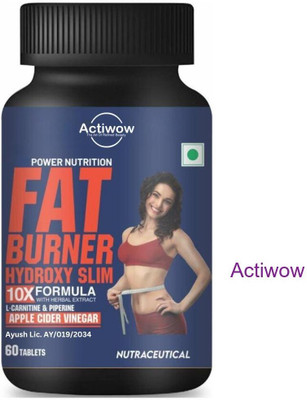 ACTIWOW Fat Burner Tablets with Green Tea & Forskolin for Fat LossY01(60 Tablets)