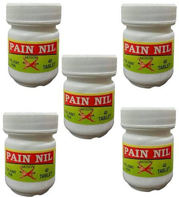 Quickbits Pain Nil Tablets For Joint Pain (5 Bottles x 40 tablets) Tablets(5 x 40 Units)