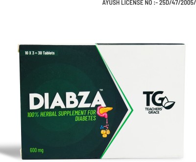 TEACHERS' GRACE Diabza Ayurvedic Diabetes Medicine for Sugar Control - 30 Tablets | Natural