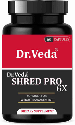 DR.VEDA Shred Pro 6x | Advance Formula For Weight Management 60 Capsule(60 Capsules)