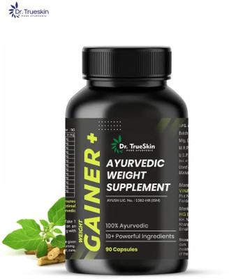 Dr.TrueSkin Weight Gainer+ Capsules Herbal Energy Builder 90CAPS(90 Capsules)
