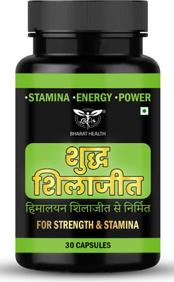 BHARAT HEALTH Sudh Shilajit Capsules with Safed Musli, Ashwagandha & Kaunch Beej(30 Capsules)