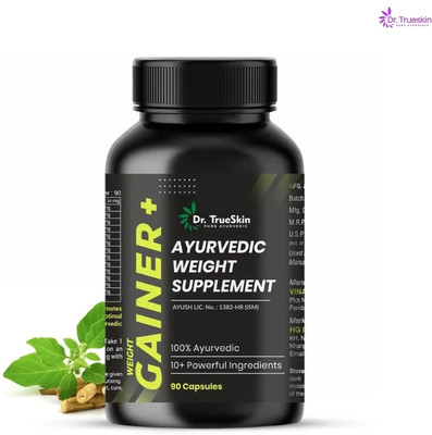 Dr.TrueSkin Weight Gainer+ Capsules with Natural Power Boost 90CAPS(90 Capsules)