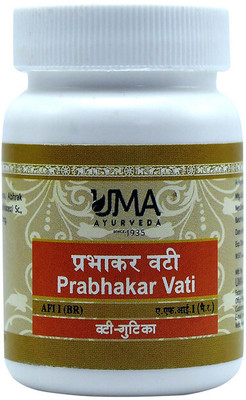 Uma Ayurveda Prabhakar Vati 80 Tab Useful in Cardiac Care(40 Tablets)