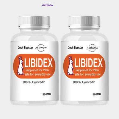 ACTIWOW Libidex Capsules - 30-Day Vitality & Stamina Formula FR44RC(Pack of 2, 60 Capsules)
