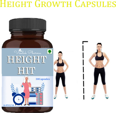 visalak pharma Height Hit Height cap-sules Increases Body Hit Bone Density(30 Capsules)