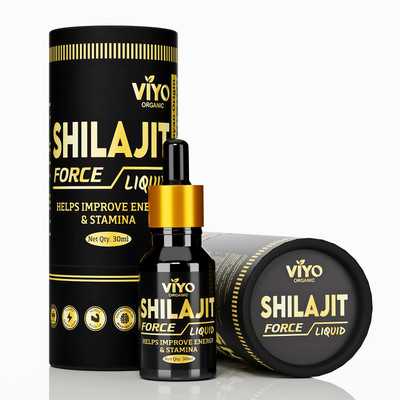 VIYO ORGANIC Shilajit Gold Force Liquid: Improve Performance with More Energy & Stamina(30 ml)
