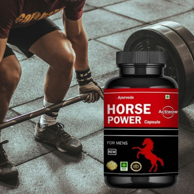 ACTIWOW Horse Power Capsules - Natural Energy for Peak Performance(30 Capsules)