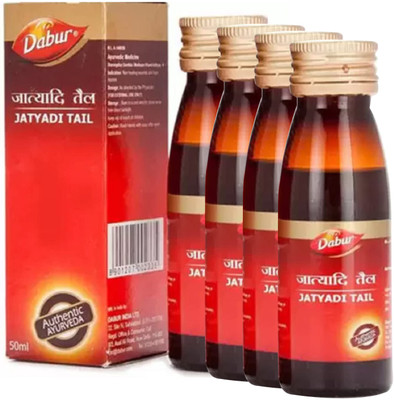 Dabur Jatyadi Oil for Skin Problems(Pack of 4, 200 ml)