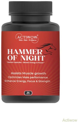 ACTIWOW Hammer Of Night Herbal Remedy for Men’s Stamina(30 Capsules)