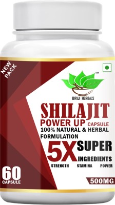 BIRJI HERBALS SHILAJIT POWER UP CAPSULE (60 VEG CAPSULE)