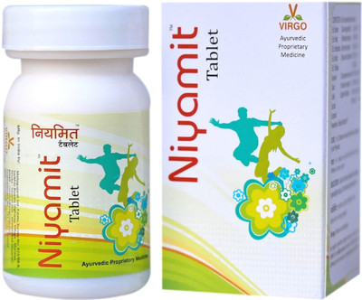 Virgo Niyamit Tablets : Herbal Laxative for Constipation, Indigestion (120 Tablets)(Pack of 4, 120 Tablets)