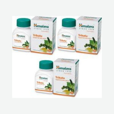 HIMALAYA TRIKATU TABLETS 60'S (pack of 3)(Pack of 3, 180 Tablets)