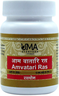 Uma Ayurveda Amvatari Ras 40 Tab Useful in Bone, Joint and Muscle Care Pain Relief(Pack of 3, 40 Tablets)
