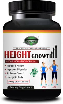 Sabates Height Growth Tablets For Strengthens And Increases Bone Mass.(30 Capsules)