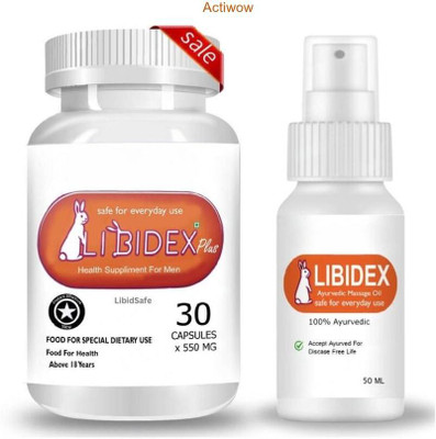 libidex Capsule & Oil For Herbal Energy Max(30 Capsules)