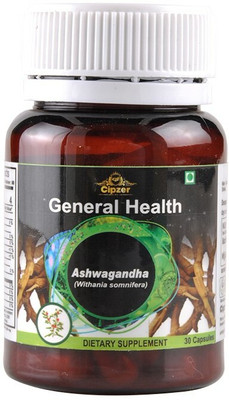 CIPZER Ashwagandha capsule | Helps enhance vigour and vitality-30 Capsules(30 Capsules)
